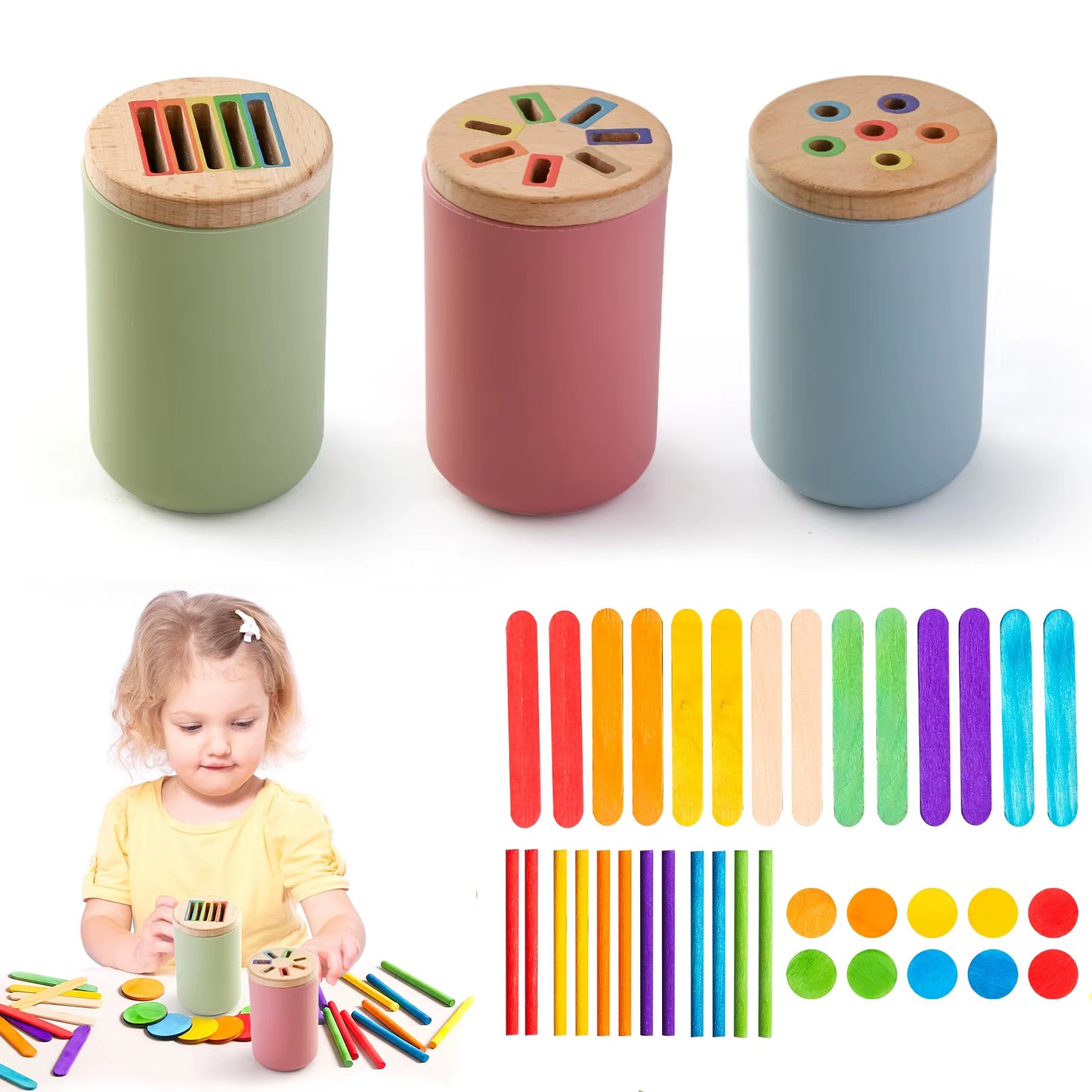 Silicone Toys Color Sorting 