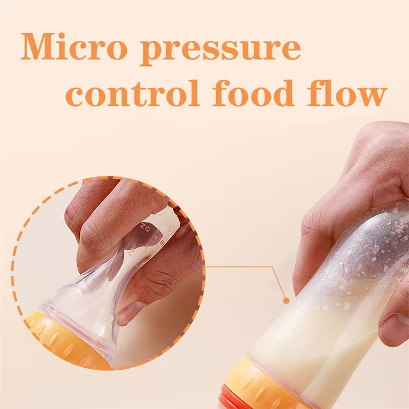 Silicone Squeezed Food Bottle 