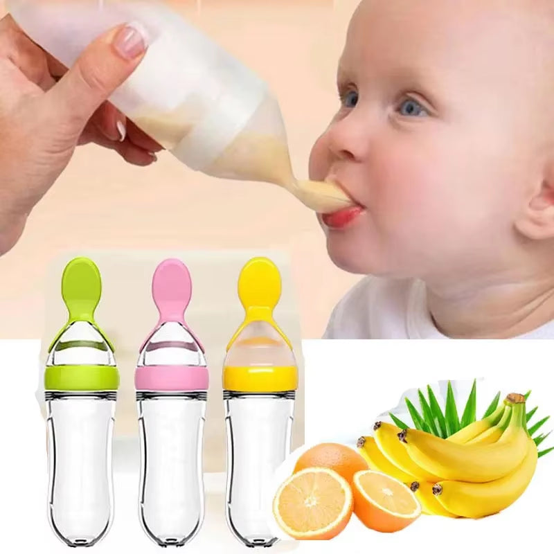 Silicone Squeezed Food Bottle 