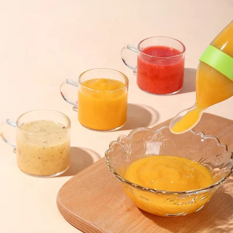 Silicone Squeezed Food Bottle 