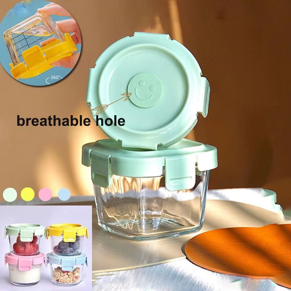 Baby Glass Food Storage Box 