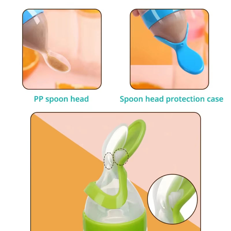 Silicone Squeezed Food Bottle 