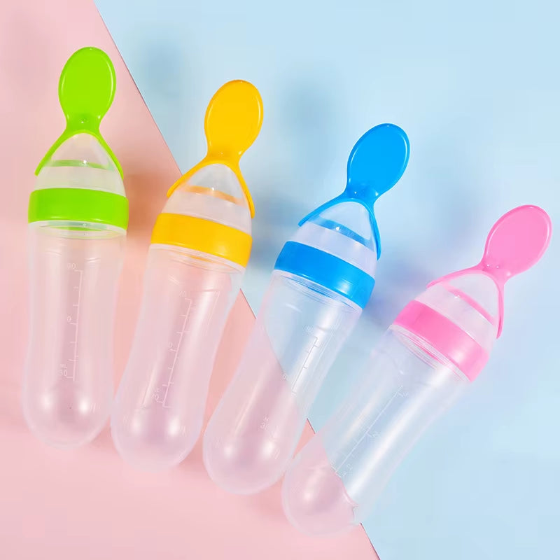 Silicone Squeezed Food Bottle 