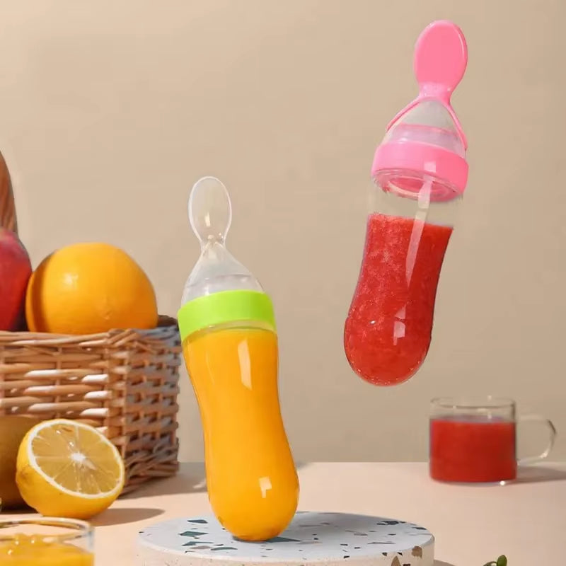Silicone Squeezed Food Bottle 