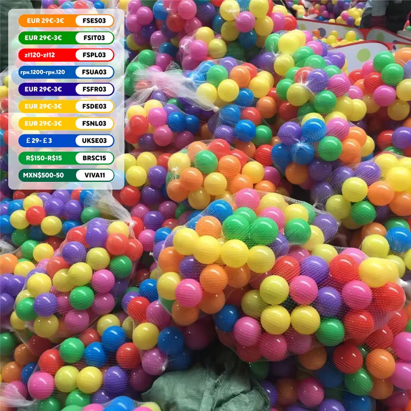 100 Colorful Soft Balls